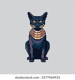 Pixel art illustration Sphynx Cat. Pixelated Cute Cat. Sphynx Cat Animal Icon pixelated for the pixel art game and icon for website and video game. old school retro.