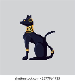 Pixel art illustration Sphynx Cat. Pixelated Cute Cat. Sphynx Cat Animal Icon pixelated for the pixel art game and icon for website and video game. old school retro.