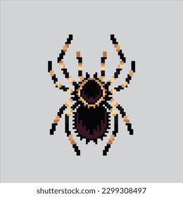 Pixel art illustration spider. Pixelated spider insect. Creepy enemy spider pixelated
for the pixel art game and icon for website and video game. old school retro.