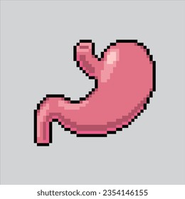 Pixel art illustration Stomach. Pixelated Stomach. Stomach icon pixelated
for the pixel art game and icon for website and video game. old school retro.