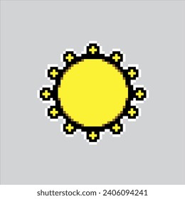 Pixel art illustration Sun. Pixelated Yellow Sun. Yellow Bright Sun
pixelated for the pixel art game and icon for website and video game. 