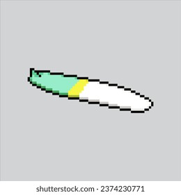 Pixel art illustration Surf Board. Pixelated beach surf. Beach Surd Board
icon pixelated for the pixel art game and icon for website and video game.
old school retro.
