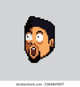 Pixel art illustration Surprised. Pixelated Emotion. Surprised emotion pixelated for the pixel art game and icon for website and video game. old school retro.