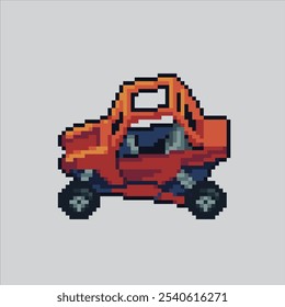 Pixel art illustration SXS Off-road Car. Pixelated Adventure Car.  SXS Off-Road adventure Car Icon pixelated for the pixel art game and icon for website and video game. old school retro.