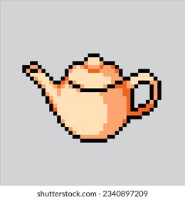 Pixel art illustration Teapot. Pixelated Teapot. Teapot warm tea drink icon pixelated
for the pixel art game and icon for website and video game. old school retro.