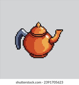 Pixel art illustration Teapot. Pixelated Teapot. Teapot coffee kettle
pixelated for the pixel art game and icon for website and video game. old school retro.