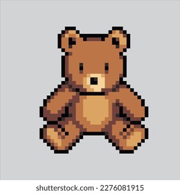 Pixel art illustration teddy bear. Pixelated teddy bear. cute teddy bear doll pixelated
for the pixel art game and icon for website and video game. old school retro.
