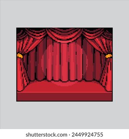 Pixel art illustration Theatre Curtain. Pixelated Curtain Show.
Curtain Show Theatre pixelated for the pixel art game and icon
for website and video game.