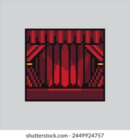 Pixel art illustration Theatre Curtain. Pixelated Curtain Show.
Curtain Show Theatre pixelated for the pixel art game and icon
for website and video game.