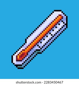 Pixel art illustration Thermometer. Pixelated thermometer. Colorful Rainbow pixelated
for the pixel art game and icon for website and video game. old school retro.