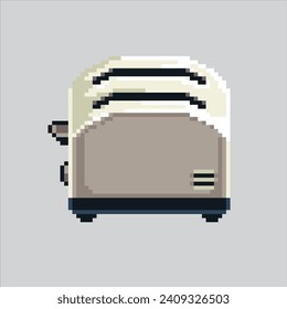 Pixel art illustration Toaster. Pixelated Toaster. Toaster Kitchen.
pixelated for the pixel art game and icon for website and video game. old school retro.