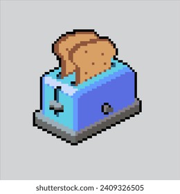 Pixel art illustration Toaster. Pixelated Toaster. Toaster Kitchen.
pixelated for the pixel art game and icon for website and video game. old school retro.