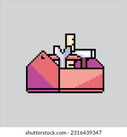 Pixel art illustration Toolbox. Pixelated toolbox repair. toolbox pixelated
for the pixel art game and icon for website and video game. old school retro.