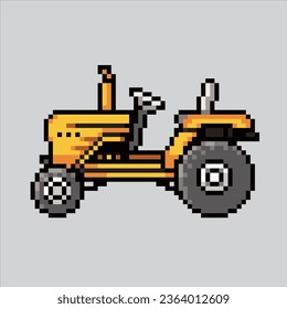 Pixel art illustration Tractor. Pixelated Tractor. Tractor machine farm icon pixelated
for the pixel art game and icon for website and video game. old school retro.