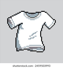 Pixel art illustration T-Shirt. Pixelated TShirt. T-Shirt Fashion pixelated for the pixel art game and icon for website and video game. old school retro.