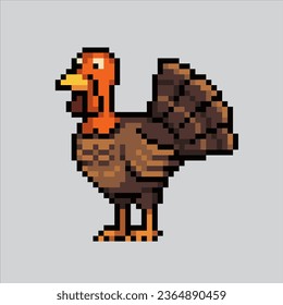 Pixel art illustration Turkey. Pixelated Turkey. Turkey animal icon pixelated
for the pixel art game and icon for website and video game. old school retro.