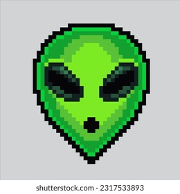 Pixel art illustration UFO Alien icon. Pixelated Alien. Green Alien emoji icon pixelated
for the pixel art game and icon for website and video game. old school retro.