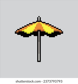 Pixel Art Illustration Umbrella Beach. Pixelter Regenschirmstrand. Regenschirmstrand
Icon pixelig für das Pixelkunstspiel und Icon für Website- und Videospiel.
Altschulretro.
