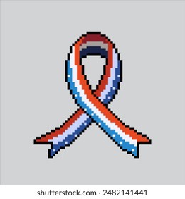 Pixel art illustration US Confetti. Pixelated United States Confetti. USA Confetti Independence Day pixelated for the pixel art game and icon for website and video game. old school retro.