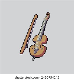 Pixel art illustration Violin. Pixelated Violin. Violin music instrument.
pixelated for the pixel art game and icon for website and video game. old school retro.