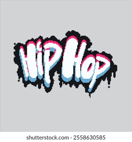 Pixel art illustration Wall Graffiti. Pixelated Graffiti Tag. Wall Graffiti Tag icon pixelated for the pixel art game and icon for website and video game. old school retro.