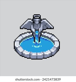 Pixel art illustration Water Fountain. Pixelated Water Fountain. Water Fountain.
pixelated for the pixel art game and icon for website and video game. old school retro.