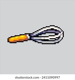 Pixel art illustration Whisk. Pixelated Whisk. Kitchen Bakery Whisk
pixelated for the pixel art game and icon for website and video game. old school retro.