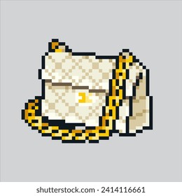 Pixel art illustration Woman Bag. Pixelated Female Bag. Woman Female Fashion Bag
pixelated for the pixel art game and icon for website and video game. old school retro