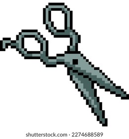 pixel art of iron scissor cut