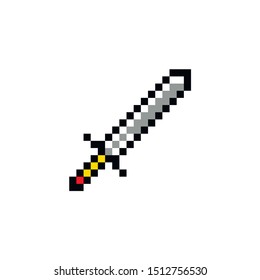 Pixel art, item, icon for the game. Vector illustration. Fantasy world. Old 8 bit style object.
