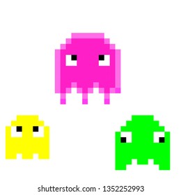 pixel art jellyfish