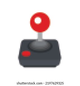 Pixel Art Joystick Retro Pixelated Vector Stock Vector (Royalty Free ...