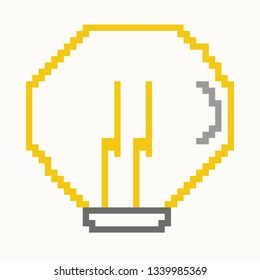 pixel art Light bulb