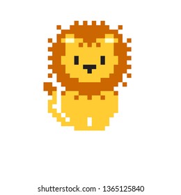 Imágenes Fotos De Stock Y Vectores Sobre Lion Pixel