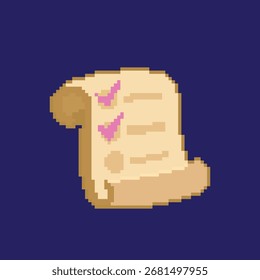 Pixelkunstlistenpapier, Vektorgrafik auf einzelne Hintergrund.
