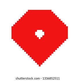 Pixel Art Location Stock Vector (Royalty Free) 1336852511 | Shutterstock