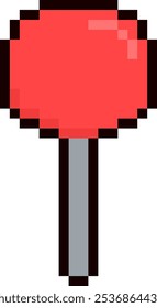 Pixel Art Lollipop-Vektorgrafik