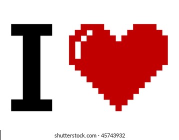 Download Pixel Heart Icon Free Download Png And Vector