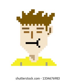 pixel art man