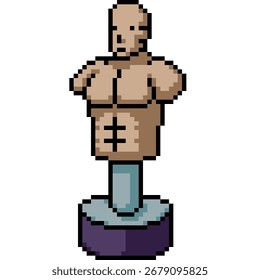 pixel art of man model half body isolated background