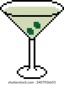 pixel art martini drink hmmmm