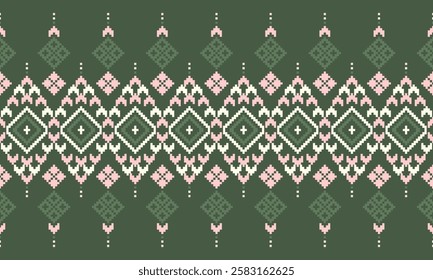 Pixel art meets fabric in this cutting-edge design. The bold contrasts and structured shapes create a versatile look, making it ideal for modern interiors, chic clothing, and statement accessories.