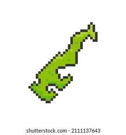 Pixel Art of Monaco Map. 8 Bit Pixel Art. Vector Illustration - EPS 10 Vector