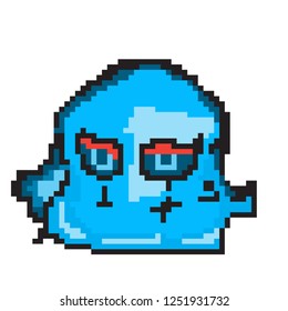 pixel art of monster