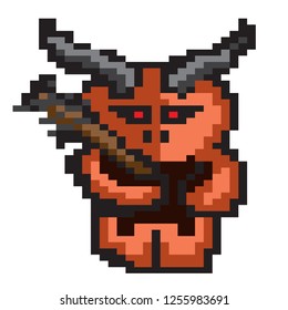 pixel art of monster