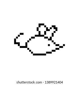 pixel art mouse for embroidery or knitting.