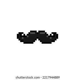 Vector de diseño de bigotes de arte de píxeles