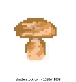 pixel art mushroom, vector