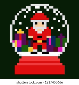 pixel art New Year