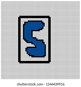 Pixel art number 5